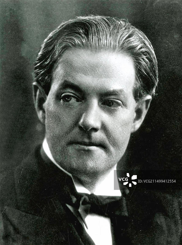 汉密尔顿·哈蒂 (1879-1941) 爱尔兰作曲家和指挥家图片素材