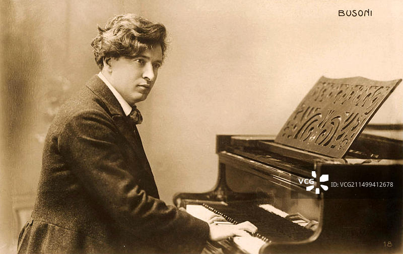 费鲁乔·布索尼（1866-1924）意大利作曲家图片素材