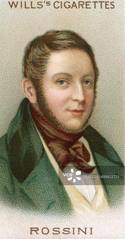 焦阿基诺·罗西尼（1792-1868）：意大利歌剧作曲家图片素材