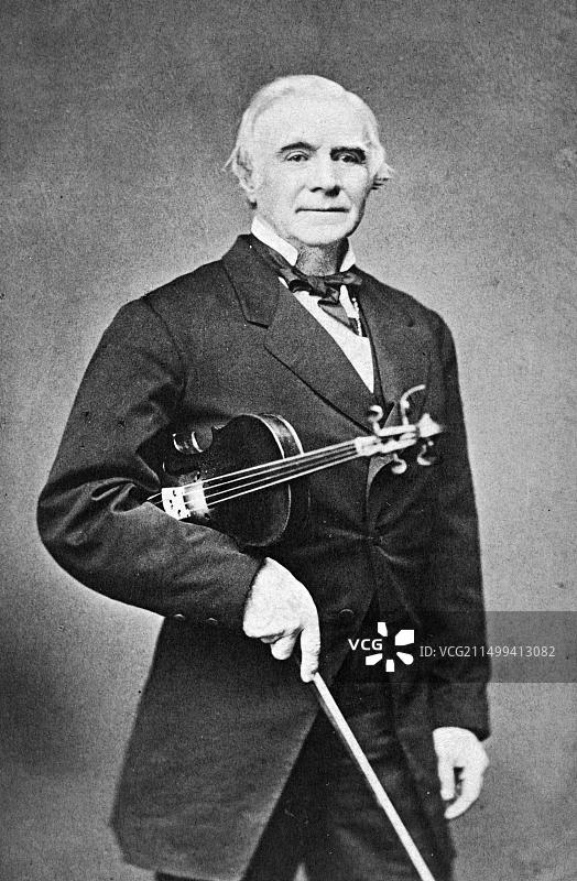 奥勒·布尔（1810-1880）：挪威作曲家兼小提琴家图片素材