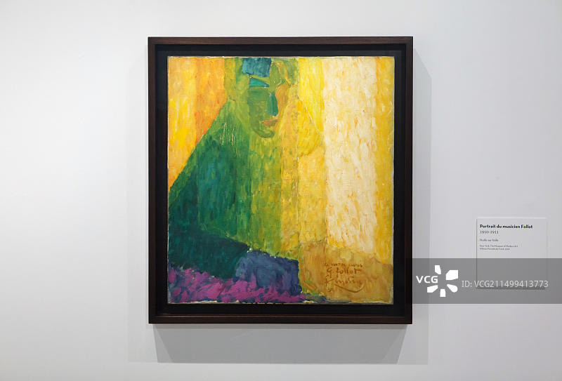 弗朗蒂шек·库普卡画作《音乐家弗洛特肖像》图片素材