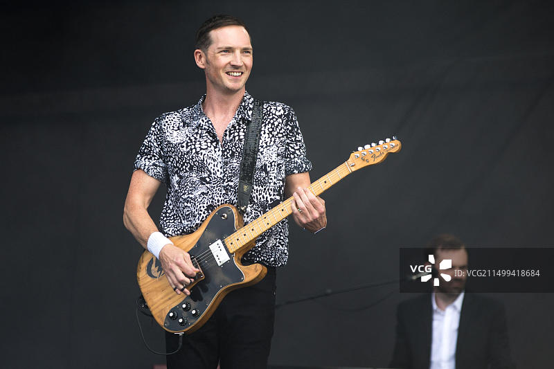 The Feeling乐队于2018年7月13日在海德公园英国夏季音乐节演出图片素材