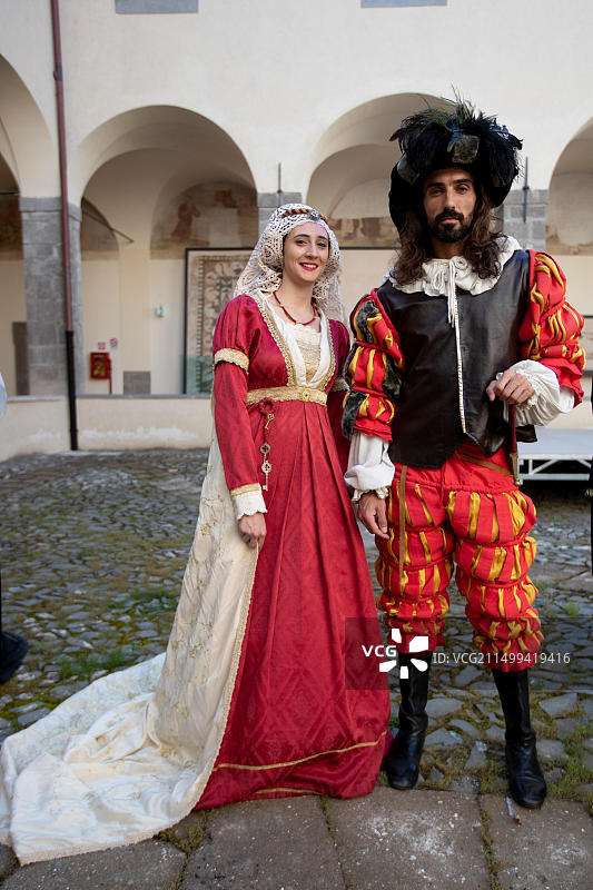 韦莱特里的旗手和音乐家图片素材