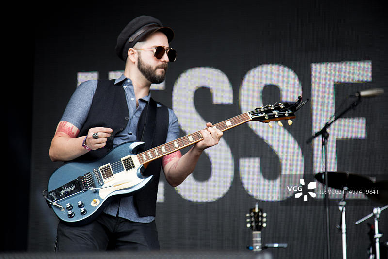 杰西·马林在海德公园的巴克莱卡英国夏令时音乐节上表演图片素材