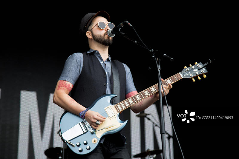 杰西·马林在海德公园的巴克莱卡英国夏令时音乐节上表演图片素材