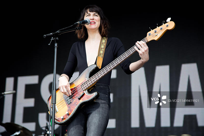 杰西·马林在海德公园的巴克莱卡英国夏令时音乐节上表演图片素材