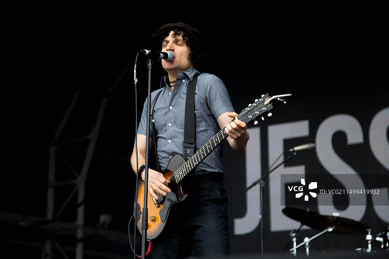 杰西·马林在海德公园的巴克莱卡英国夏令时音乐节上表演图片素材