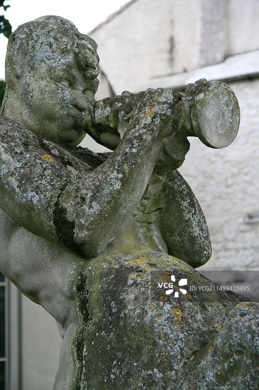 卡奥尔（法国）的半人马雕像图片素材