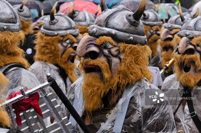 瑞士巴塞尔狂欢节游行队伍图片素材