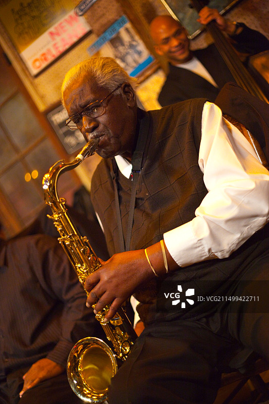 新奥尔良保护大厅的爵士乐图片素材