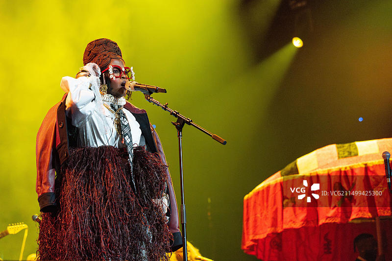 美国音乐家劳伦·希尔演出图片素材