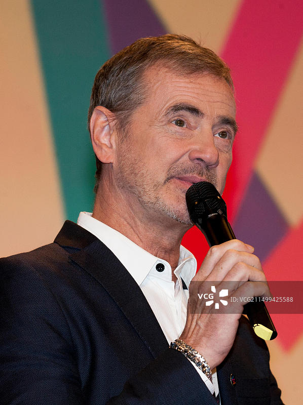 克里斯特·比约克曼：2018年瑞典电视台欧洲歌唱大赛预选赛制片人图片素材