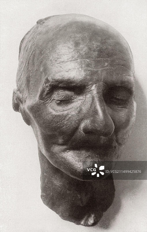 安东·布鲁克纳的死亡面具图片素材