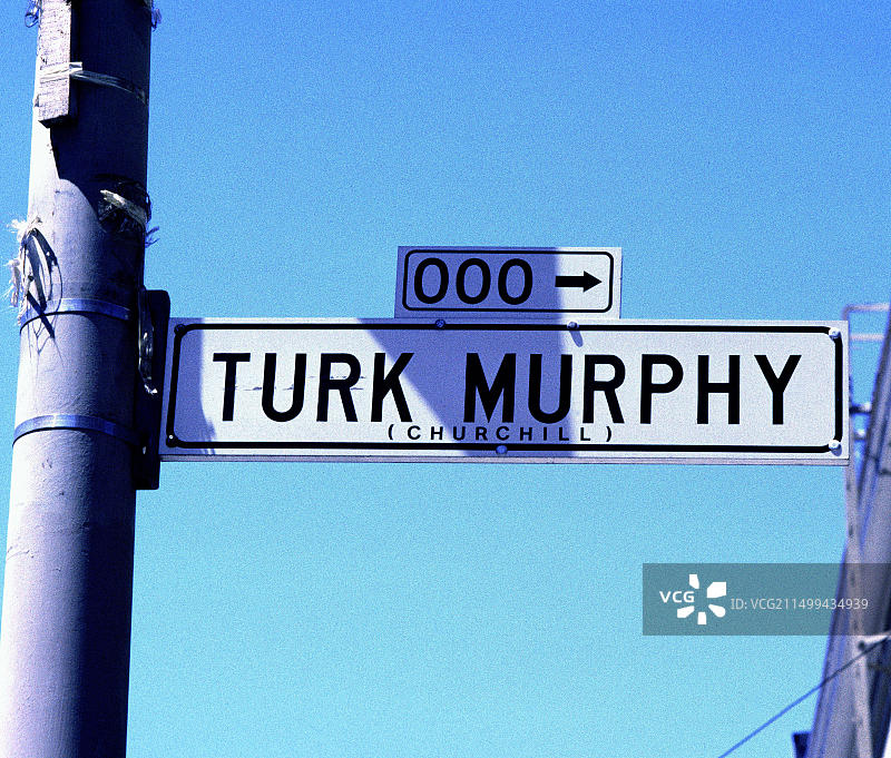 旧金山土耳其墨菲巷标志图片素材