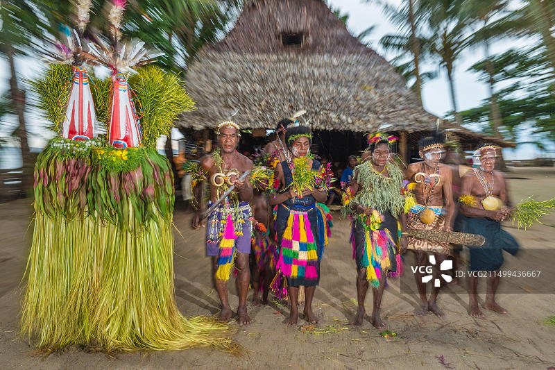 巴布亚新几内亚新不列颠岛西新不列颠省塔拉西亚地区金贝地区卡波岛传统仪式图片素材