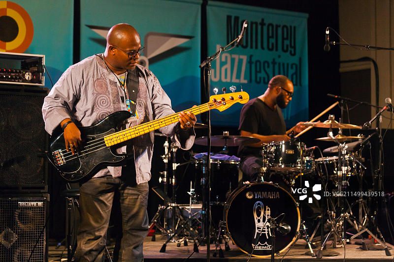 蒙特雷爵士音乐节花园舞台上的塔鲁斯·马丁图片素材