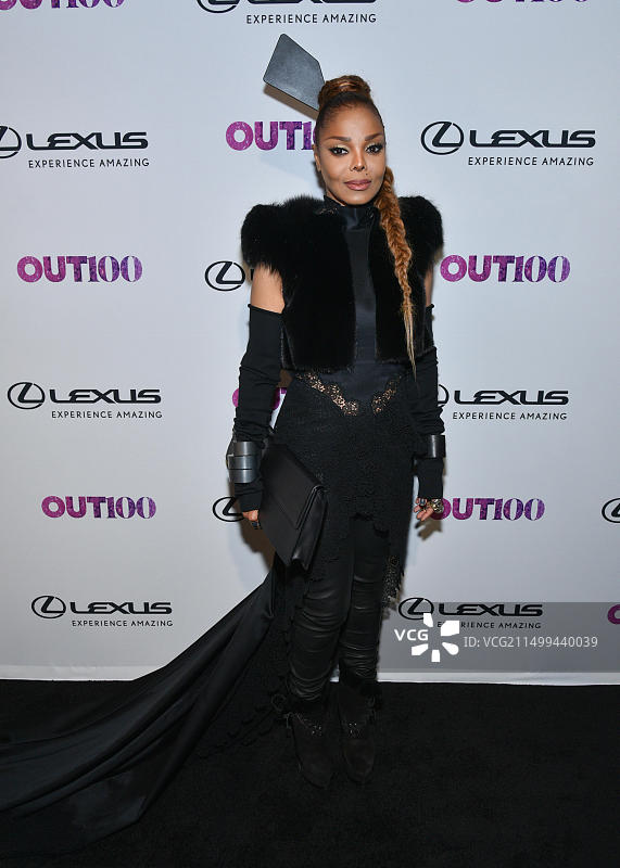 2017年11月9日，Janet Jackson出席OUT杂志#OUT100活动图片素材