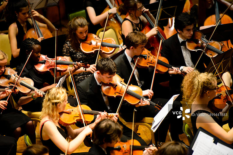 伦敦学校交响乐团在阿伯里斯特威斯音乐节2014图片素材