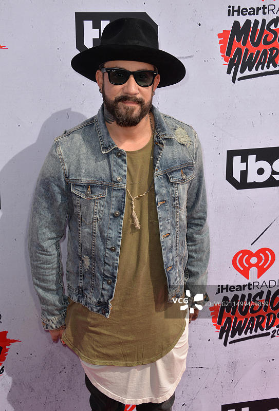 2016年iHeartRadio音乐奖：后街男孩A.J. McLean图片素材