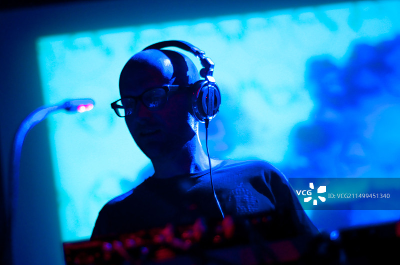 Moby（Richard Melville Hall）在华盛顿特区9 30俱乐部表演DJ图片素材