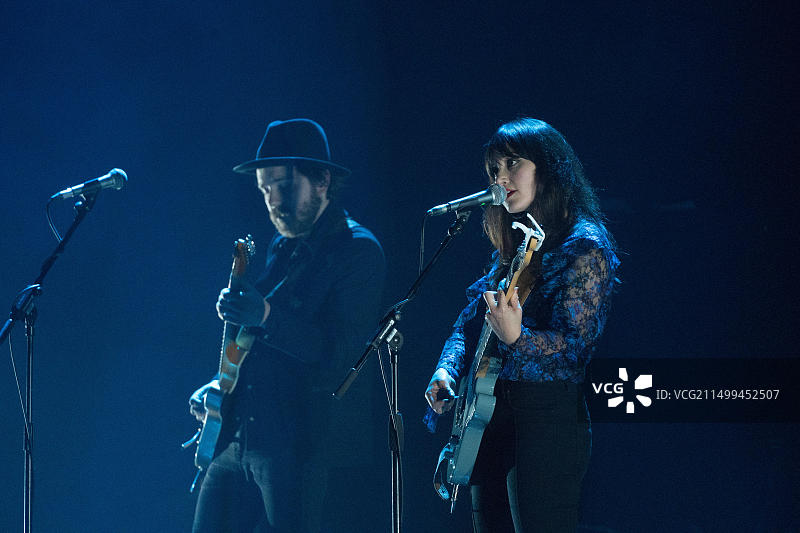 Juanita Stein在伦敦 Palladium 剧院现场表演照片图片素材