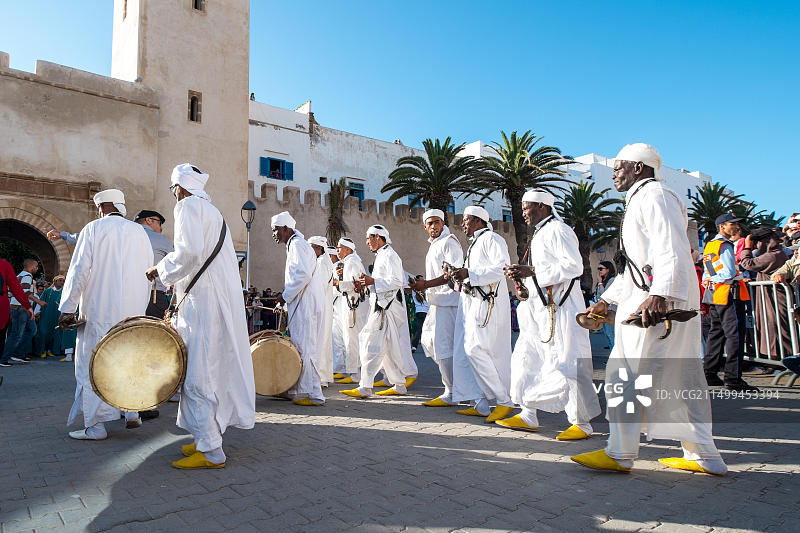 摩洛哥索维拉格纳瓦音乐节上的音乐家图片素材