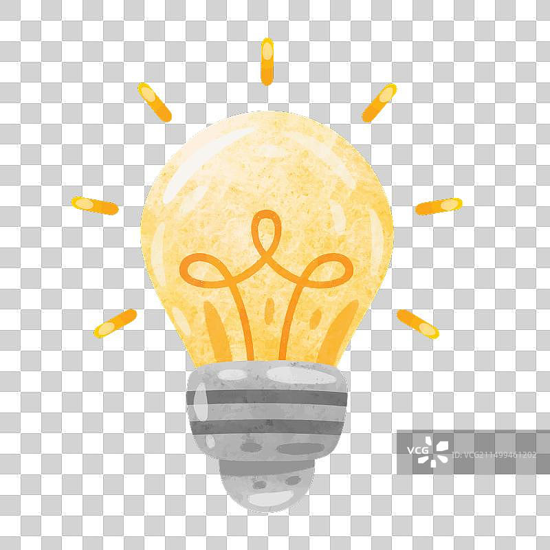 卡通灯泡图片素材