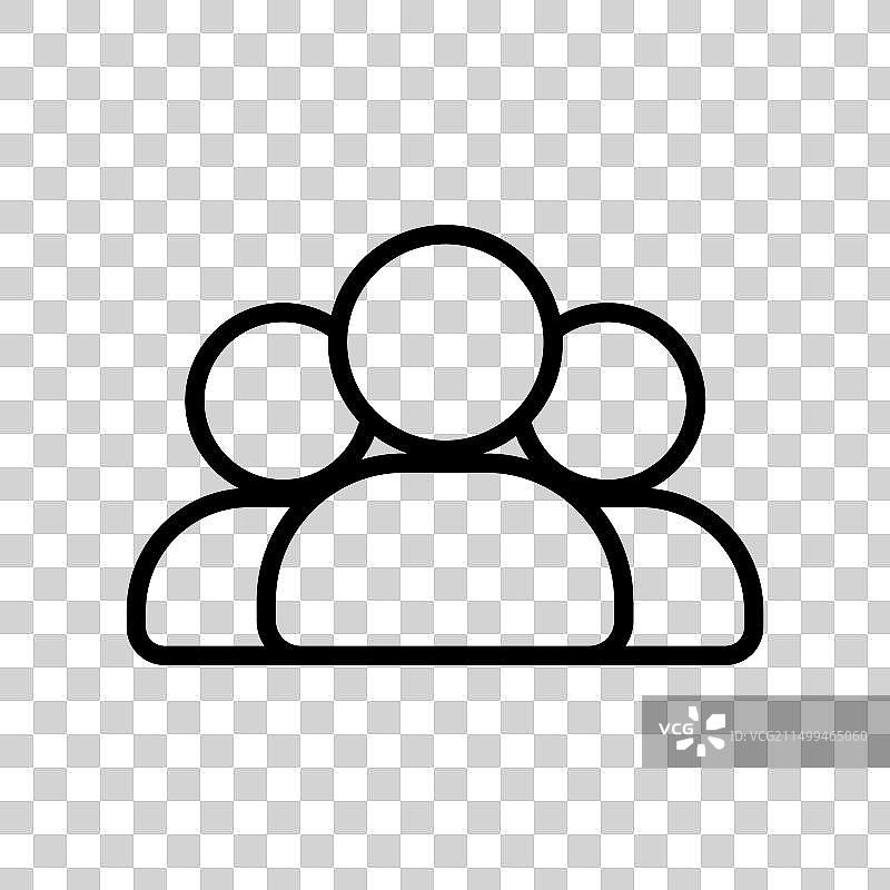 人物轮廓图标图片素材