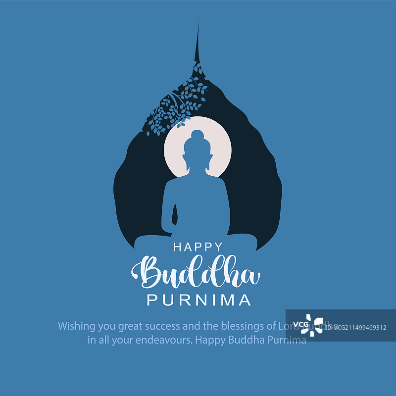 卫塞节快乐，佛诞节祝福语图片素材