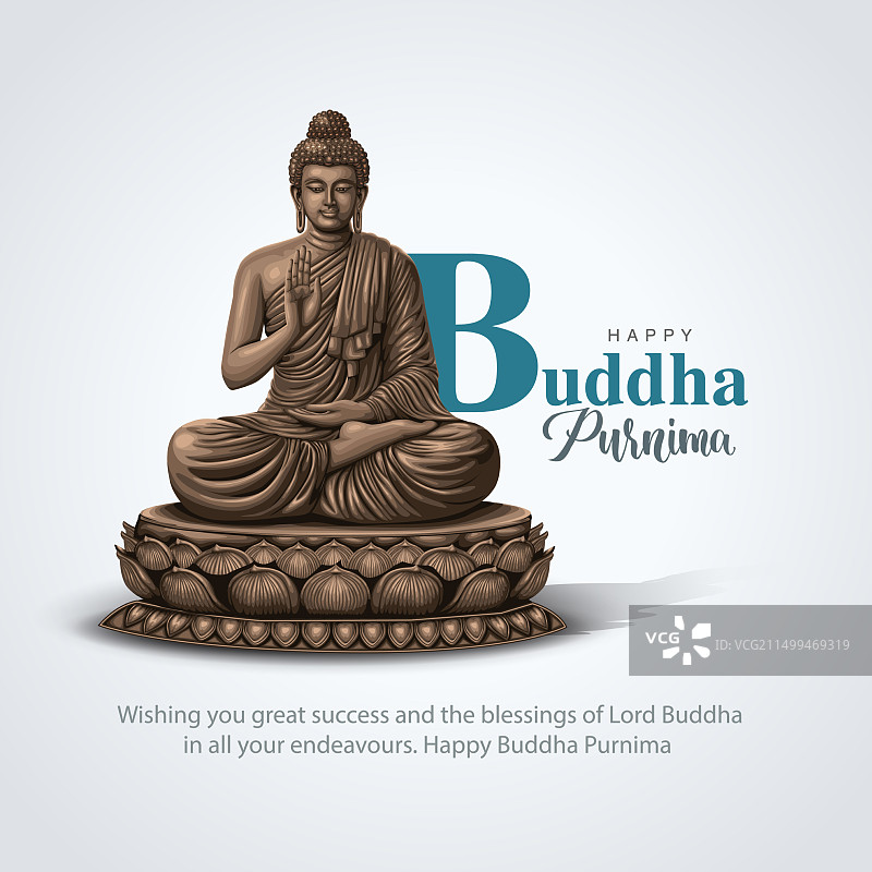 卫塞节快乐，佛诞节祝福语图片素材