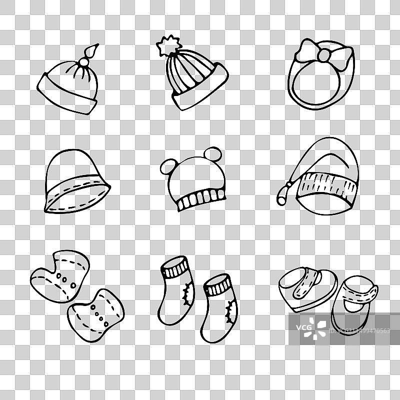 白色背景上的绘画作品图片素材