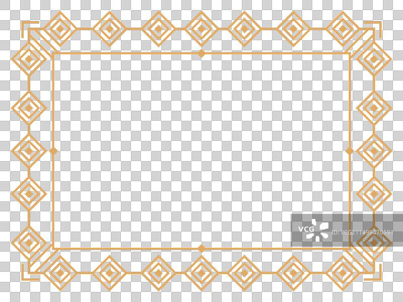 装饰艺术框架复古线性边框设计图片素材