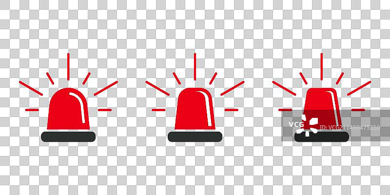 闪光器或警车救护车警报图标图片素材