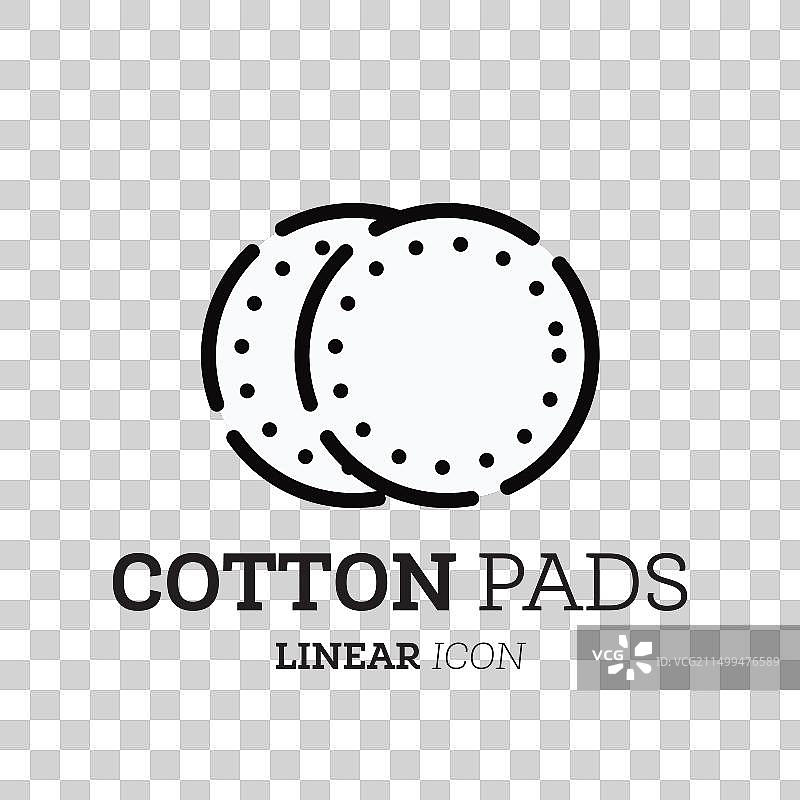 棉片线性图标个人护理产品图片素材