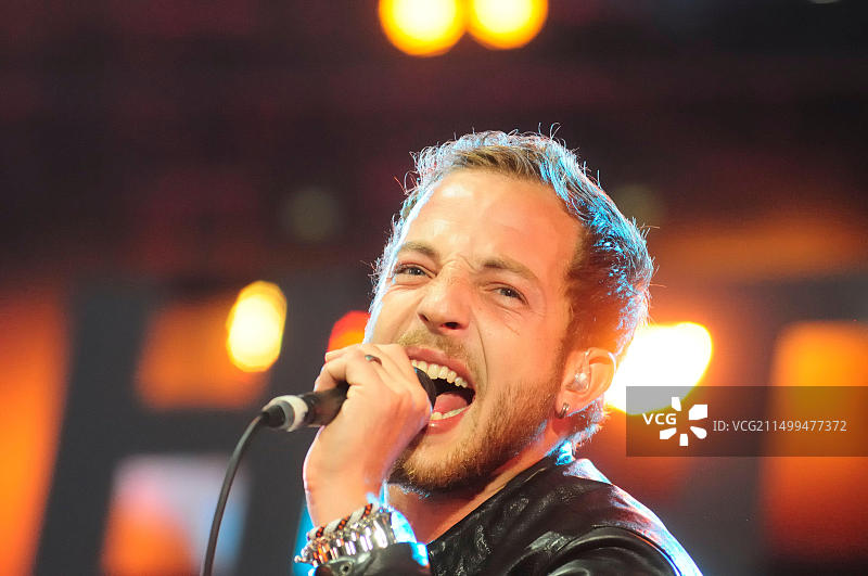 2012年多瑙河岛音乐节上的詹姆斯·莫里森，维也纳图片素材