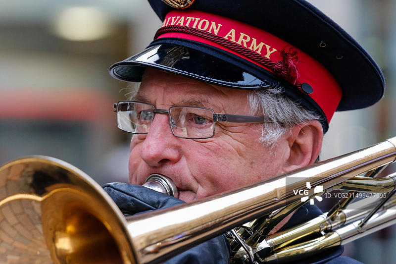 格拉斯哥圣诞购物街景图片素材