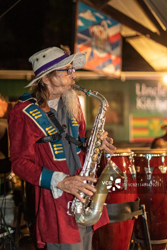 夏威夷卡拉帕纳夜市图片素材