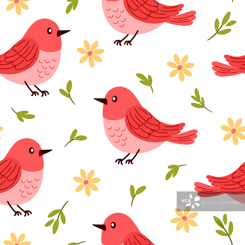 1857年鸟类图案图片素材