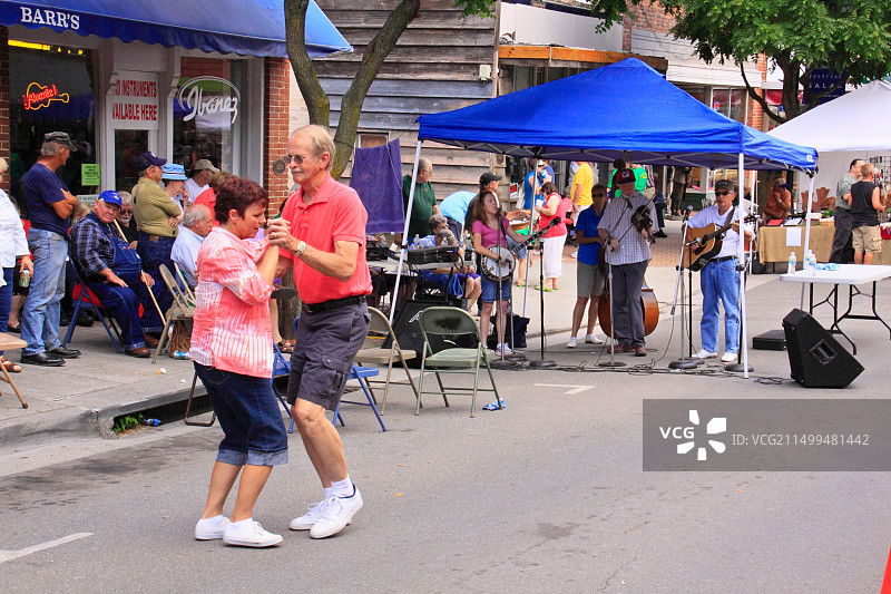弗吉尼亚州加拉克斯蓝草音乐节图片素材