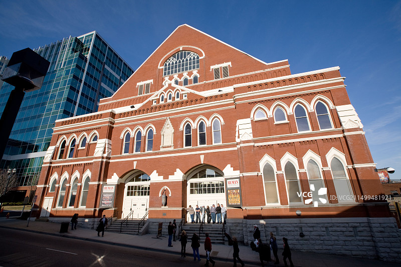 莱曼礼堂：美国田纳西州纳什维尔乡村音乐发源地图片素材