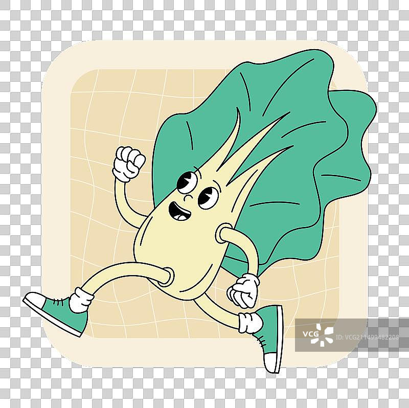 复古时尚沙拉角色图片素材