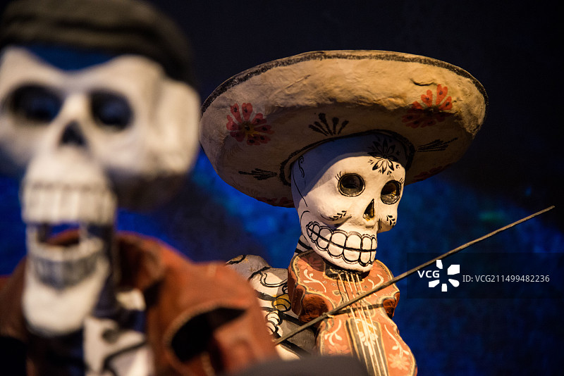 荷兰莱顿民族博物馆的墨西哥纸浆雕塑图片素材