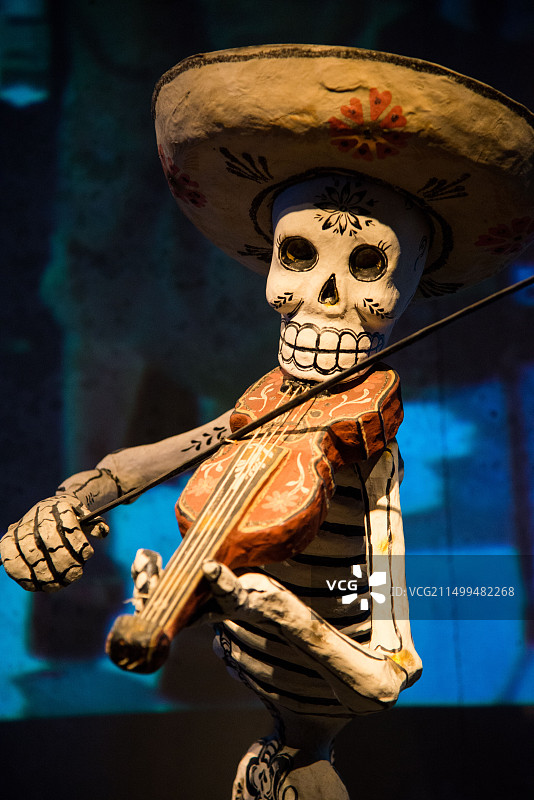 荷兰莱顿民族博物馆的墨西哥纸浆雕塑图片素材