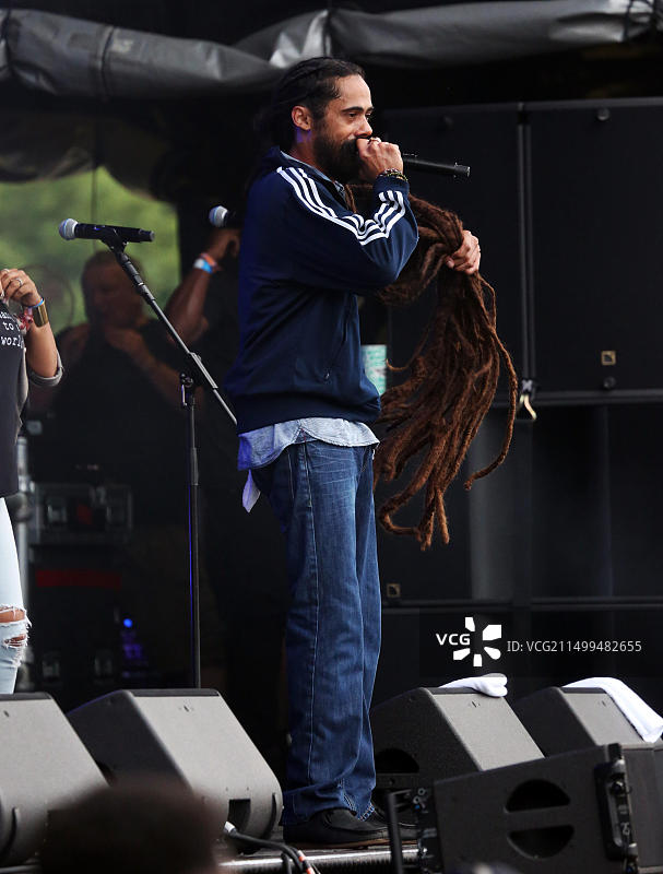 英国伦敦：达米安·马利在The Ends音乐节上现场表演图片素材