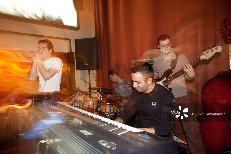 亚美尼亚埃里温的爵士俱乐部图片素材