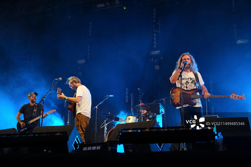 都灵刹车乐队在英国班伯里费尔波特的克罗普雷迪大会演出图片素材