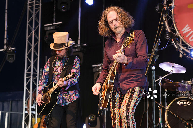 The Slambovian Circus of Dreams乐队在英国汉普郡威克姆艺术节演出（2022年8月7日）图片素材