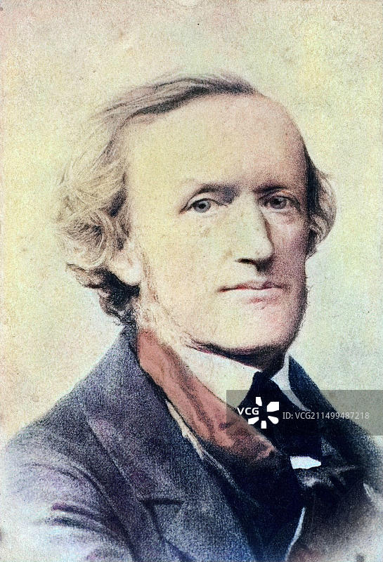 理查德·瓦格纳（1813-1883）肖像图片素材