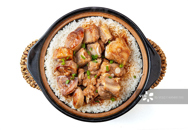 排骨腊鸭煲仔饭图片素材
