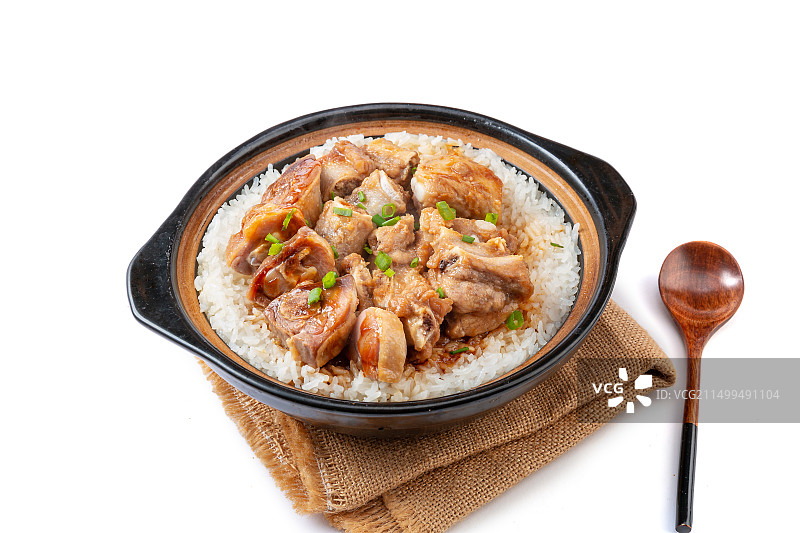 排骨腊鸭煲仔饭图片素材